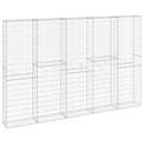 vidaXL horganyzott acél gabion fal fedéllel 300 x 30 x 200 cm