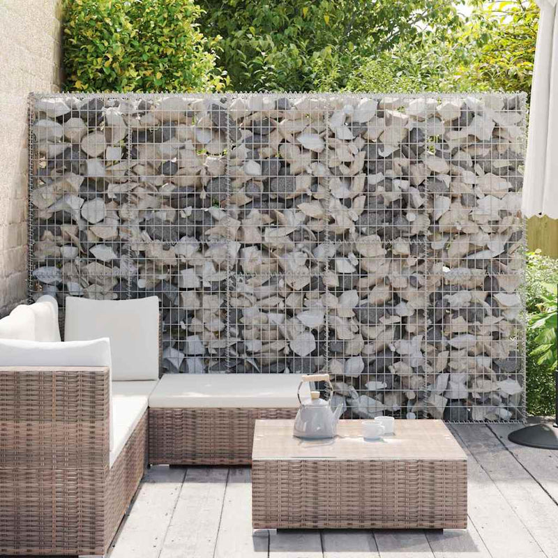 vidaXL horganyzott acél gabion fal fedéllel 300 x 30 x 200 cm