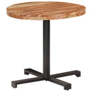 vidaXL kerek tömör akácfa bisztróasztal Ø80 x 75 cm