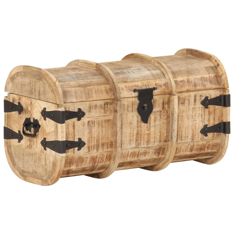 vidaXL 2 db tömör mangófa tárolóláda