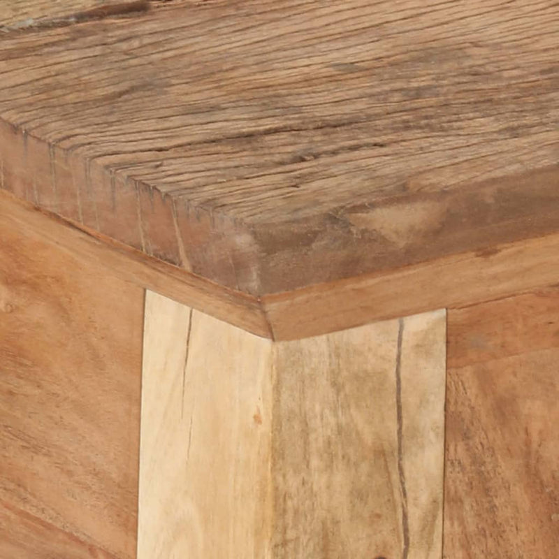 vidaXL tömör akácfa és újrahasznosított fa tálalóasztal 90,5x30x75 cm