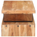 vidaXL 2 részes tömör akácfa dohányzóasztal-garnitúra