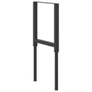 vidaXL 2 db fekete állítható fém munkapadváz 55 x (69-95,5) cm