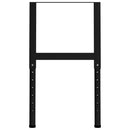 vidaXL 2 db fekete állítható fém munkapadváz 55 x (69-95,5) cm