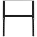 vidaXL 2 db fekete állítható fém munkapadváz 85 x (69-95,5) cm