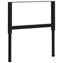 vidaXL 2 db fekete állítható fém munkapadváz 85 x (69-95,5) cm