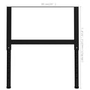 vidaXL 2 db fekete állítható fém munkapadváz 85 x (69-95,5) cm