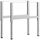 vidaXL 2 db szürke állítható fém munkapadváz 85 x (69-95,5) cm