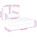 vidaXL 2 részes akácfa kerti ülőgarnitúra sötétszürke párnákkal