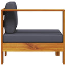 vidaXL sötétszürke tömör akácfa középső kanapé 1 kartámasszal