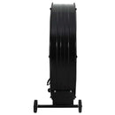 vidaXL fekete ipari dobventilátor 77 cm 187,7 W