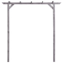 vidaXL szürke impregnált fenyőfa kerti pergola 200 x 40 x 205 cm