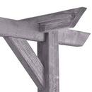 vidaXL szürke impregnált fenyőfa kerti pergola 200 x 40 x 205 cm