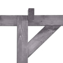 vidaXL szürke impregnált fenyőfa kerti pergola 200 x 40 x 205 cm