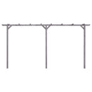 vidaXL szürke impregnált fenyőfa kerti pergola 400 x 40 x 205 cm