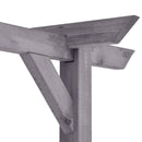 vidaXL szürke impregnált fenyőfa kerti pergola 400 x 40 x 205 cm