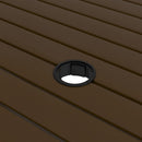 vidaXL barna acél kerti asztal 81,5 x 81,5 x 72 cm
