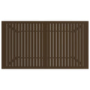 vidaXL barna acél kerti asztal 140 x 80 x 72 cm