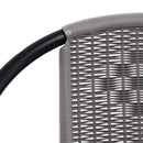 vidaXL 4 db műanyagrattan és acél kerti szék 110 kg