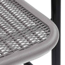 vidaXL 4 db műanyagrattan és acél kerti szék 110 kg