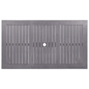 vidaXL szürke antikolt tömör akácfa kerti asztal 140 x 80 x 74 cm