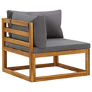 vidaXL 2 db sötétszürke elemes sarokkanapé párnákkal