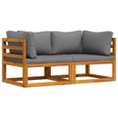 vidaXL 2 db sötétszürke elemes sarokkanapé párnákkal