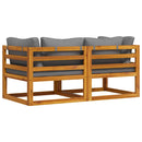 vidaXL 2 db sötétszürke elemes sarokkanapé párnákkal