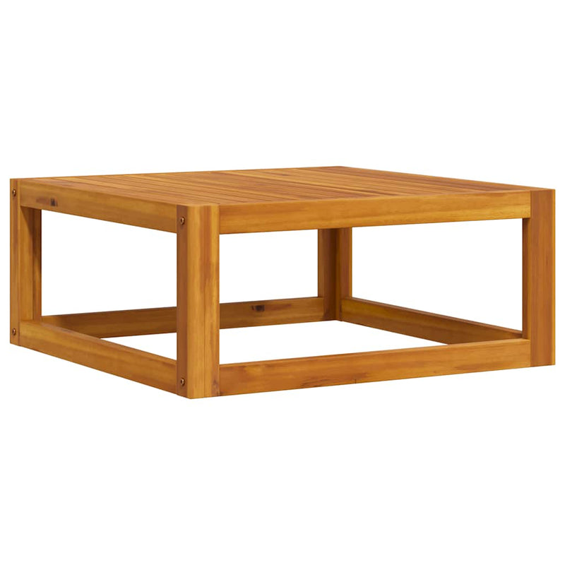 vidaXL tömör akácfa dohányzóasztal 68 x 68 x 29 cm
