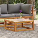 vidaXL tömör akácfa dohányzóasztal 68 x 68 x 29 cm