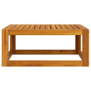 vidaXL tömör akácfa dohányzóasztal 68 x 68 x 29 cm