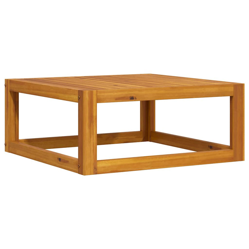 vidaXL tömör akácfa dohányzóasztal 68 x 68 x 29 cm