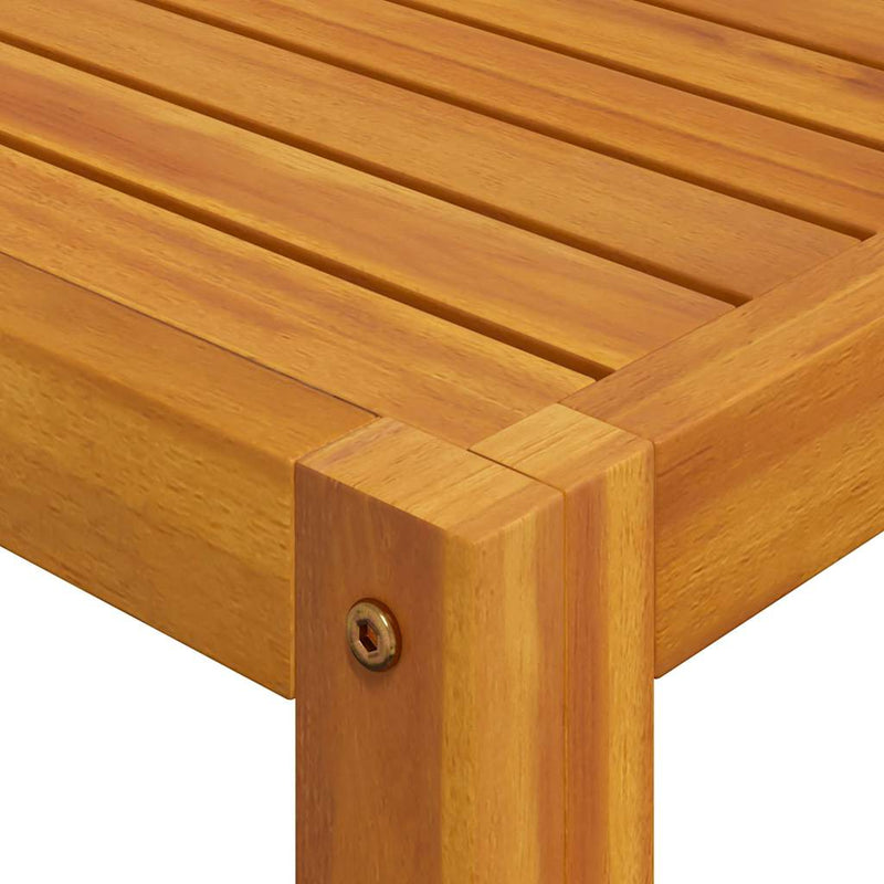 vidaXL tömör akácfa dohányzóasztal 68 x 68 x 29 cm