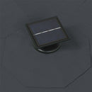 vidaXL antracitszürke fali napernyő LED-ekkel és fémrúddal 300 cm