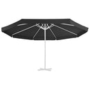 vidaXL fekete kültéri napernyő csereponyva 515 cm