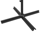 vidaXL homokszínű dupla napernyő acélrúddal 600 x 300 cm