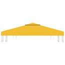 vidaXL sárga kétszintes pavilon-tetőponyva 310 g/m² 3 x 3 m
