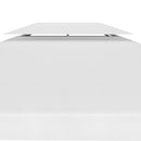 vidaXL fehér kétszintes pavilon-tetőponyva 310 g/m² 3 x 3 m