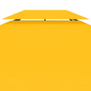vidaXL sárga kétszintes pavilon-tetőponyva 310 g/m² 4 x 3 m