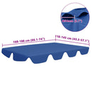 vidaXL kék csere ponyva kerti hintaágyhoz 188/168 x 145/110 cm