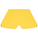 vidaXL sárga csere ponyva kerti hintaágyhoz 188/168 x 145/110 cm