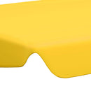 vidaXL sárga csere ponyva kerti hintaágyhoz 188/168 x 145/110 cm