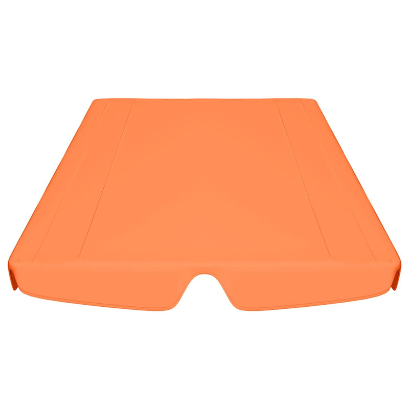 vidaXL narancssárga csere ponyva kerti hintaágyhoz 188/168x145/110 cm