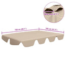vidaXL bézs csere ponyva kerti hintaágyhoz 150/130 x 105/70 cm