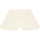 vidaXL krémszínű csere ponyva kerti hintaágyhoz 150/130 x 105/70 cm