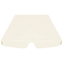 vidaXL krémszínű csere ponyva kerti hintaágyhoz 150/130 x 105/70 cm