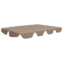 vidaXL tópszínű csere ponyva kerti hintaágyhoz 150/130 x 105/70 cm