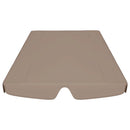 vidaXL tópszínű csere ponyva kerti hintaágyhoz 150/130 x 105/70 cm
