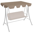 vidaXL tópszínű csere ponyva kerti hintaágyhoz 150/130 x 105/70 cm