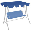 vidaXL kék csere ponyva kerti hintaágyhoz 150/130 x 105/70 cm